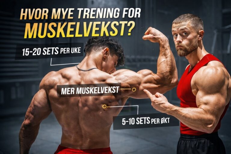 hvor mye trening for muskelvekst