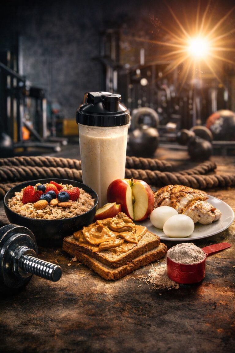 snacks før og etter trening