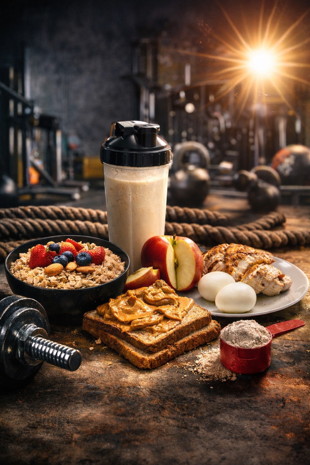 snacks før og etter trening