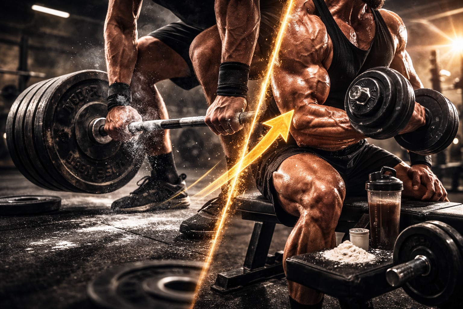 styrke vs muskelvekst