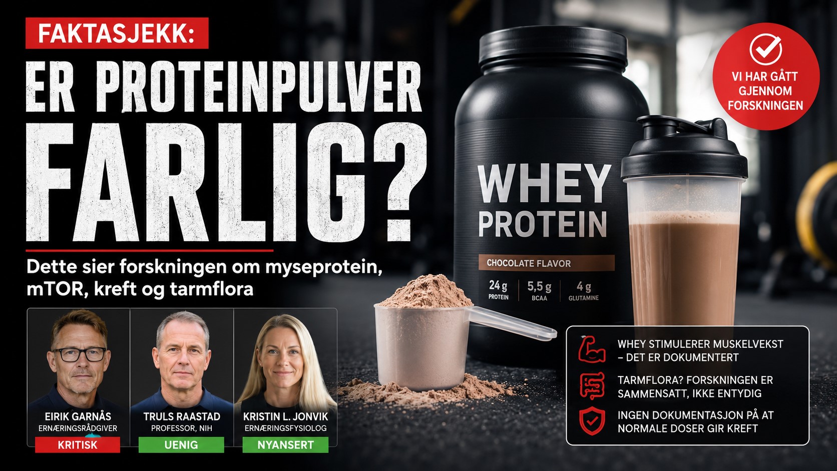 er proteinpulver farlig