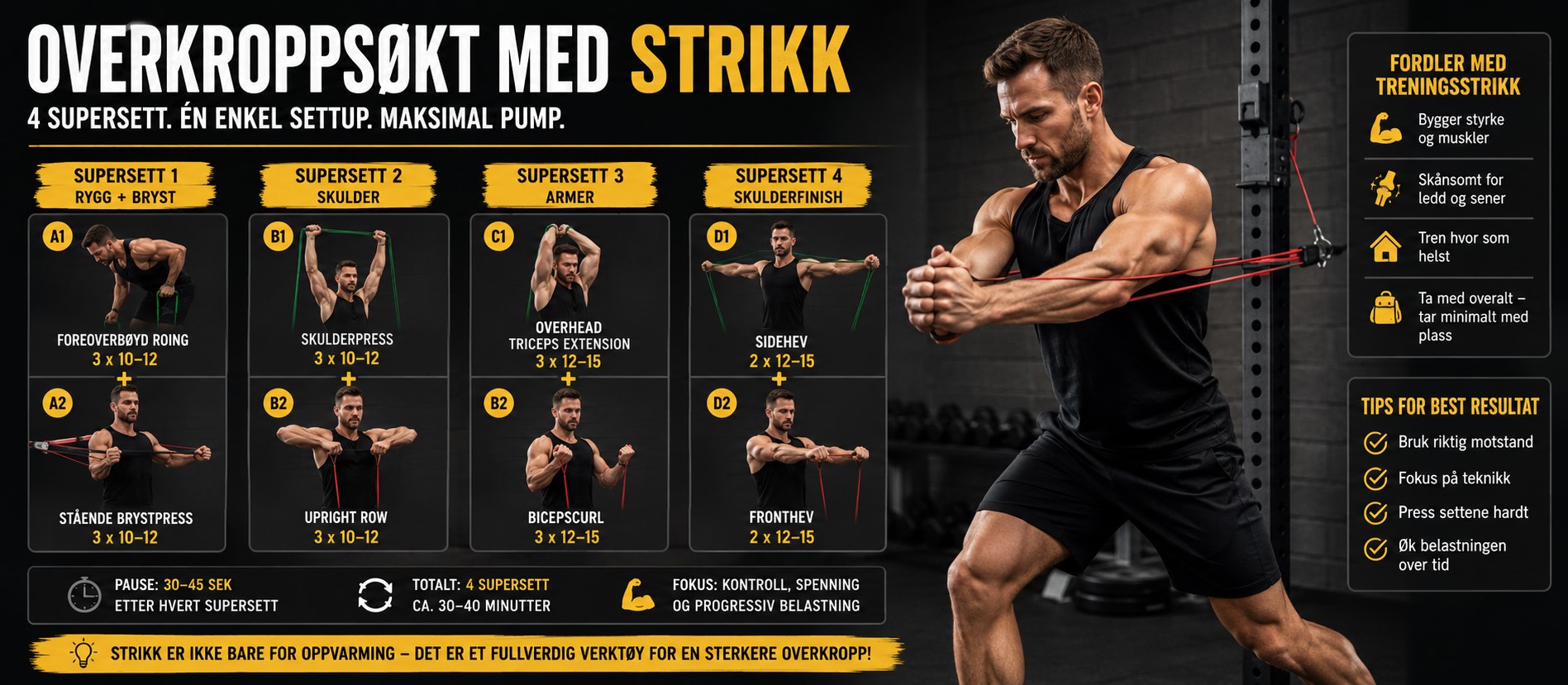 strikktrening for overkroppen